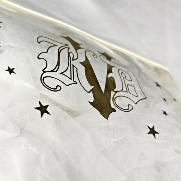 KAT VON D Clear Gold Makeup Cosmetic Pouch Bag NEW - Picture 2 of 4